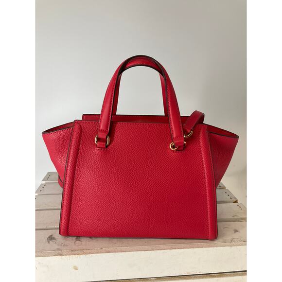 MICHAEL KORS WATERMELON COLOR PEBBLED LEATHER CROSSBODYBAG - Picture 4 of 16